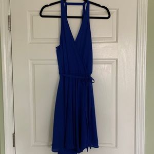 Royal blue mini dress